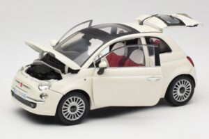 Fiat 500 Wit Mondo Motors 1:18 500291 Metaal — afbeelding 2 van 8