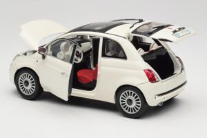 Fiat 500 Wit Mondo Motors 1:18 500291 Metaal — afbeelding 5 van 8