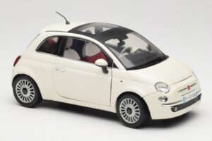 Fiat 500 Wit Mondo Motors 1:18 500291 Metaal — afbeelding 6 van 8