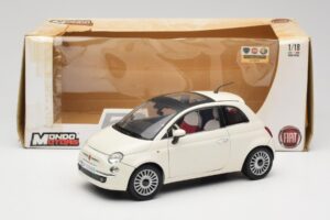 Fiat 500 Wit Mondo Motors 1:18 500291 Metaal — afbeelding 8 van 8