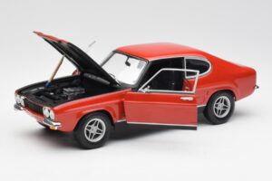 Ford Capri Mk1 2600 RS Rood Zwart Minichamps 1:18 180089071 Metaal — afbeelding 2 van 8