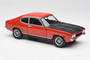 Ford Capri Mk1 2600 RS Rood Zwart Minichamps 1:18 180089071 Metaal — afbeelding 6 van 8