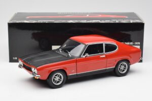 Ford Capri Mk1 2600 RS Rood Zwart Minichamps 1:18 180089071 Metaal — afbeelding 8 van 8