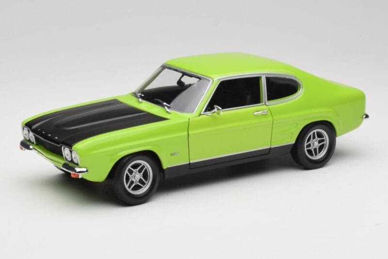 Ford Capri Mk1 RS 2600 Groen & Zwart Minichamps 1:18 150089075 Metaal