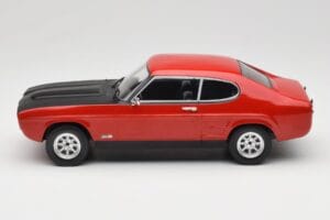 Ford Capri Mk1 RS 2600 Rood met Zwarte Motorkap MCG 1:18 MCG18538 Metaal — afbeelding 3 van 6