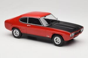 Ford Capri Mk1 RS 2600 Rood met Zwarte Motorkap MCG 1:18 MCG18538 Metaal — afbeelding 4 van 6