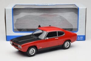 Ford Capri Mk1 RS 2600 Rood met Zwarte Motorkap MCG 1:18 MCG18538 Metaal — afbeelding 6 van 6
