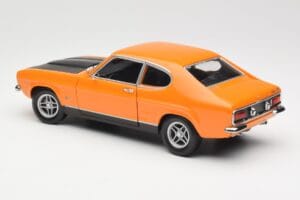 Ford Capri Mk1 RS 2600 Signal Orange Zwart Minichamps 1:18 150089077 Metaal — afbeelding 7 van 8