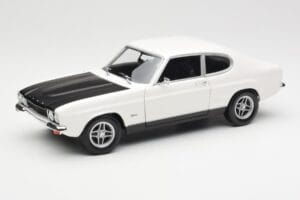 Ford Capri Mk1 RS 2600 Wit Zwart Minichamps 1:18 150089078 Metaal
