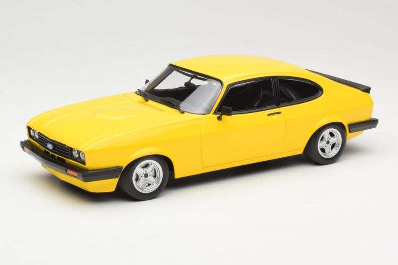 Ford Capri Mk3 3.0 Geel Minichamps 1:18 155788601 Metaal