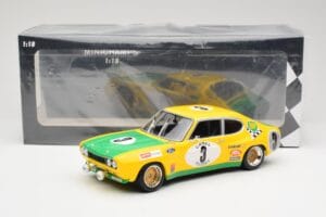 Ford Capri RS2600 BP Racing Team #3 G. Birrell / C. Bourgoignie 2nd Place 24 Hours of Spa 1972 Minichamps 1:18 155728503 Meta — afbeelding 6 van 6