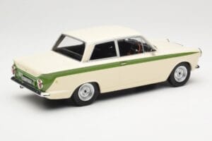 Ford Cortina Lotus White & Green Stripe MCG 1:18 MCG18434 Metaal — afbeelding 2 van 6