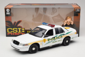 Ford Crown Victoria Police Interceptor CSI Miami GreenLight 1:18 13514 Metaal — afbeelding 6 van 6