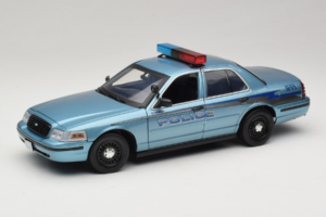 Ford Crown Victoria Police Cruiser Twilight Blue Greenlight 1:18 1643 Metaal