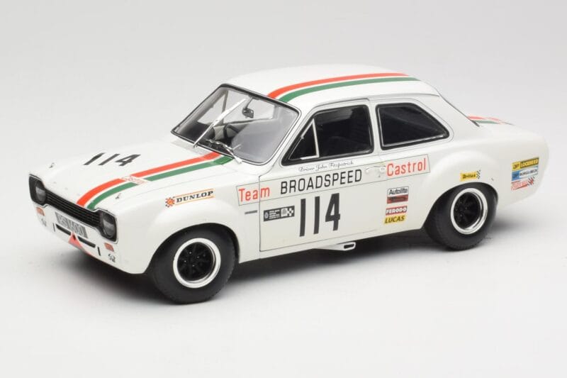 Ford Escort RS1600 #114 J. Fitzpatrick Team Broadspeed Castrol Race of Champions 1971 Minichamps 1:18 100718114 Metaal