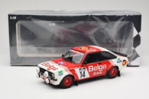 Ford Escort Mk2 RS 1800 #14 Droogmans / Joosten Belga 3rd Place Lotto Haspengouw Rally 1983 Minichamps 1:18 155838714 Metaal — afbeelding 6 van 6