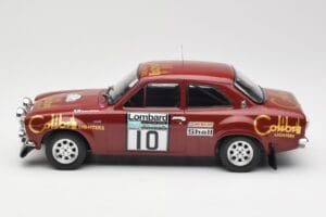 Ford Escort RS 1600 Mk1 #10 H. Mikkola / J. Davenport RAC Rally 1974 IXO 1:18 18RMC047C Metaal — afbeelding 3 van 6