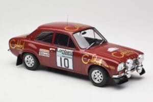 Ford Escort RS 1600 Mk1 #10 H. Mikkola / J. Davenport RAC Rally 1974 IXO 1:18 18RMC047C Metaal — afbeelding 4 van 6