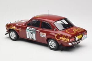 Ford Escort RS 1600 Mk1 #10 H. Mikkola / J. Davenport RAC Rally 1974 IXO 1:18 18RMC047C Metaal — afbeelding 5 van 6