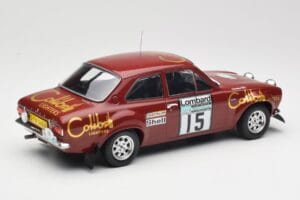 Ford Escort RS 1600 Mk1 #15 M. Alen / I. Kivimäki RAC Rally 1974 IXO 1:18 18RMC047B Metaal — afbeelding 2 van 6