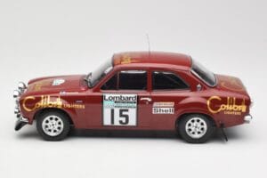 Ford Escort RS 1600 Mk1 #15 M. Alen / I. Kivimäki RAC Rally 1974 IXO 1:18 18RMC047B Metaal — afbeelding 3 van 6