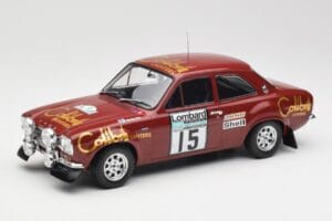 Ford Escort RS 1600 Mk1 #15 M. Alen / I. Kivimäki RAC Rally 1974 IXO 1:18 18RMC047B Metaal