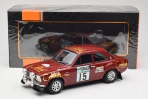 Ford Escort RS 1600 Mk1 #15 M. Alen / I. Kivimäki RAC Rally 1974 IXO 1:18 18RMC047B Metaal — afbeelding 6 van 6