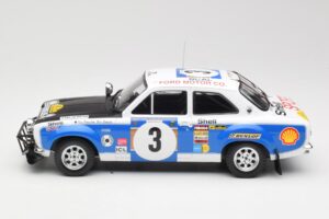 Ford Escort RS 1600 Mk1 #3 V. Preston Jr. / B. Smith Safari Rally 1973 IXO 1:18 18RMC075B Metaal — afbeelding 3 van 6