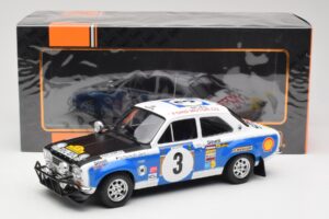 Ford Escort RS 1600 Mk1 #3 V. Preston Jr. / B. Smith Safari Rally 1973 IXO 1:18 18RMC075B Metaal — afbeelding 6 van 6