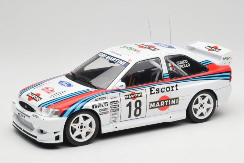 Ford Escort WRC Martini Racing #18 G. Cunico / G. Pirollo Rally San Remo 1998 IXO 1:18 18RMC171A Metaal