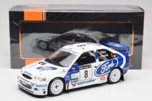 Ford Escort WRC #8 B. Thiry / S. Prevot RAC Rally 1998 IXO 1:18 18RMC170B Metaal — afbeelding 6 van 6