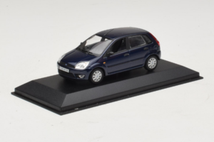 Ford Fiesta Mk5 4-Door Donkerblauw Minichamps 1:43 FIESTA001 Metaal — afbeelding 2 van 4
