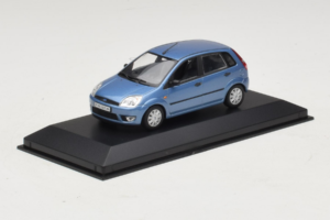 Ford Fiesta Mk5 4-Door Lichtblauw Minichamps 1:43 FIESTA002 Metaal — afbeelding 2 van 4