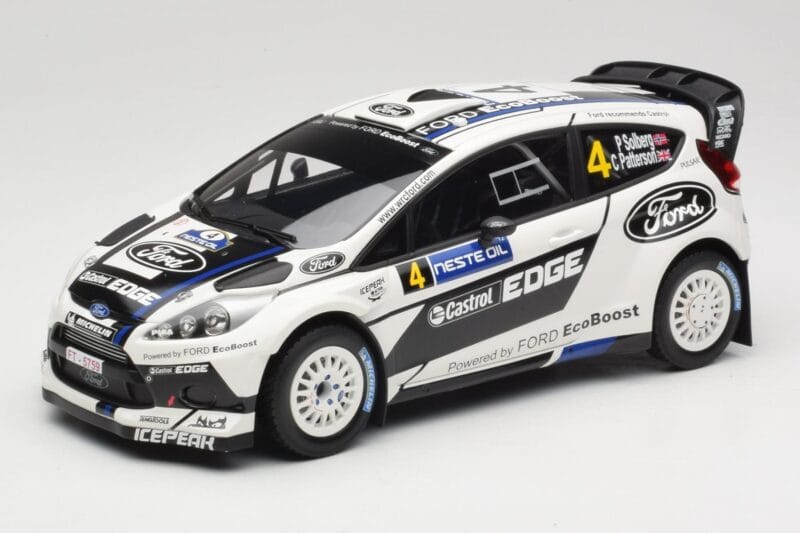 Ford Fiesta RS WRC #4 H. Solberg / C. Patterson Ford Rally Team Rally Finland 2012 Minichamps 1:18 151120804 Metaal