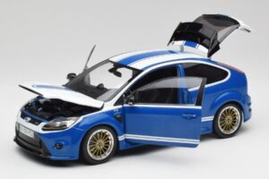 Ford Focus RS Mk2 LM Classic Blauw Capri RS2600 Tribute Minichamps 1:18 100080072 Metaal — afbeelding 2 van 8