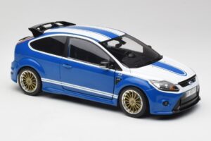 Ford Focus RS Mk2 LM Classic Blauw Capri RS2600 Tribute Minichamps 1:18 100080072 Metaal — afbeelding 6 van 8