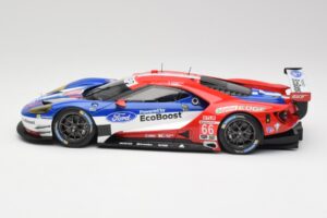 Ford GT #68 D. Muller / J. Hand / S. Bourdais LMGTE Pro Winner 24 Hours of Le Mans 2016 Minichamps 1:18 4012138143098 Metaal — afbeelding 3 van 6