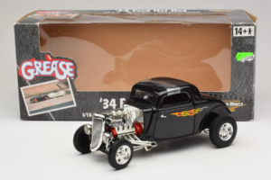 Ford Hot Rod Zwart Rydell High Grease ERTL 1:18 36602 Metaal — afbeelding 6 van 6