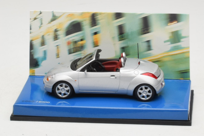 Ford Ka Cabriolet Zilver Minichamps 1:43 403086434 Metaal