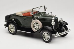 Ford Model A Donkergroen Motor City 1:18 20003 Metaal — afbeelding 6 van 8