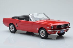 Ford Mustang Cabriolet Rood Norev 1:18 182810 Metaal — afbeelding 4 van 6