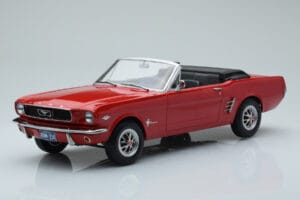 Ford Mustang Cabriolet Rood Norev 1:18 182810 Metaal