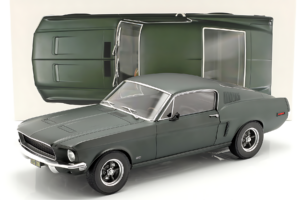 Ford Mustang Fastback Satin Green Metallic Norev 1:12 122702 Metaal — afbeelding 5 van 5