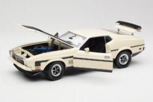 Ford Mustang Mach 1 Wit Sun Star 1:18 3602 Metaal — afbeelding 2 van 8