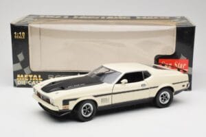 Ford Mustang Mach 1 Wit Sun Star 1:18 3602 Metaal — afbeelding 8 van 8
