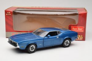 Ford Mustang SportsRoof Blauw Sun Star 1:18 3612 Metaal — afbeelding 8 van 8
