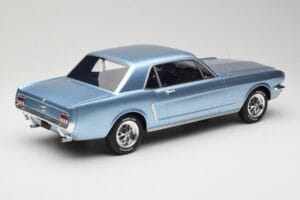 Ford Mustang V8 Hardtop Pony GT Silver Blue GT Spirit 1:12 G089 Hars — afbeelding 2 van 6