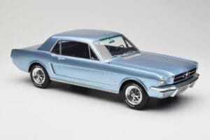 Ford Mustang V8 Hardtop Pony GT Silver Blue GT Spirit 1:12 G089 Hars — afbeelding 4 van 6