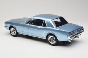 Ford Mustang V8 Hardtop Pony GT Silver Blue GT Spirit 1:12 G089 Hars — afbeelding 5 van 6