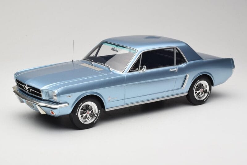 Ford Mustang V8 Hardtop Pony GT Silver Blue GT Spirit 1:12 G089 Hars